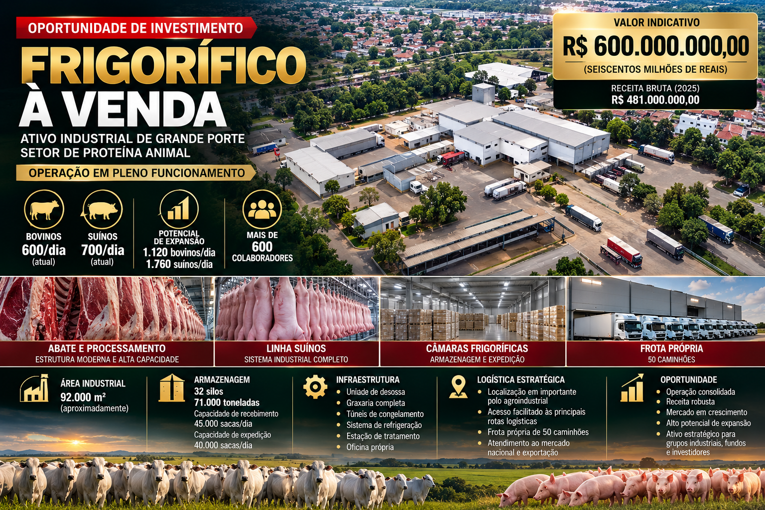 FRIGORÍFICO  EM REGIÃO METROPOLITANA  - MG
